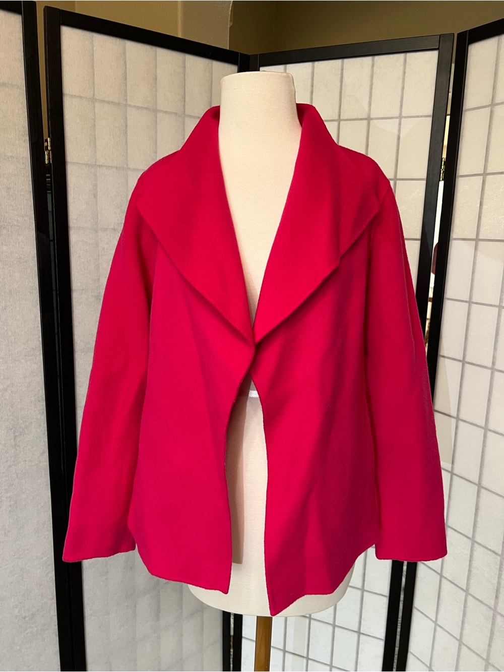 Talbots Open-Front Hot Pink Blazer